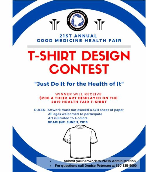 T Shirt Design Contest Flyer Pit River Health Service